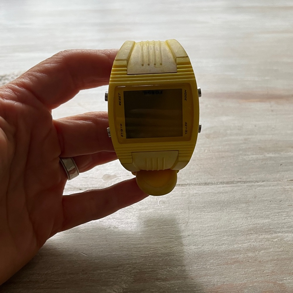 Fossil Yellow Smartwatch
